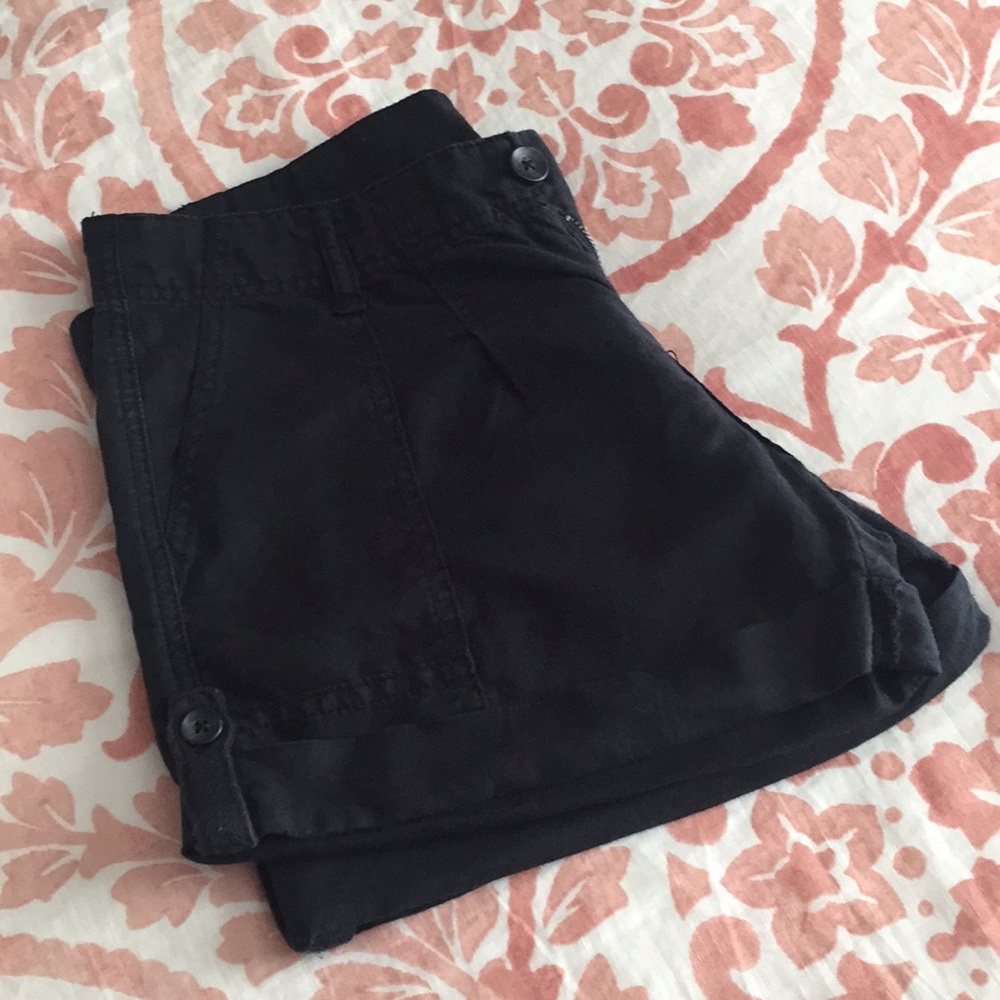 Converse Black Linen Shorts